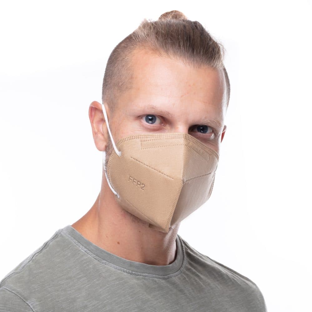 Respirátor FFP2 GOOD MASK GM2 béžový - náhled 2