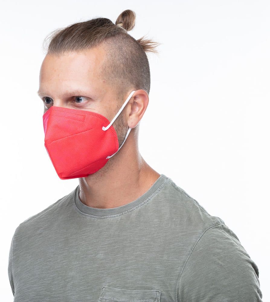 Respirátor FFP2 GOOD MASK GM2 červený - náhled 5