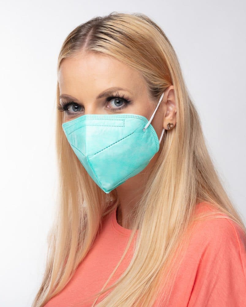 Respirátor FFP2 GOOD MASK GM2 světle zelený (medical green) - náhled 3