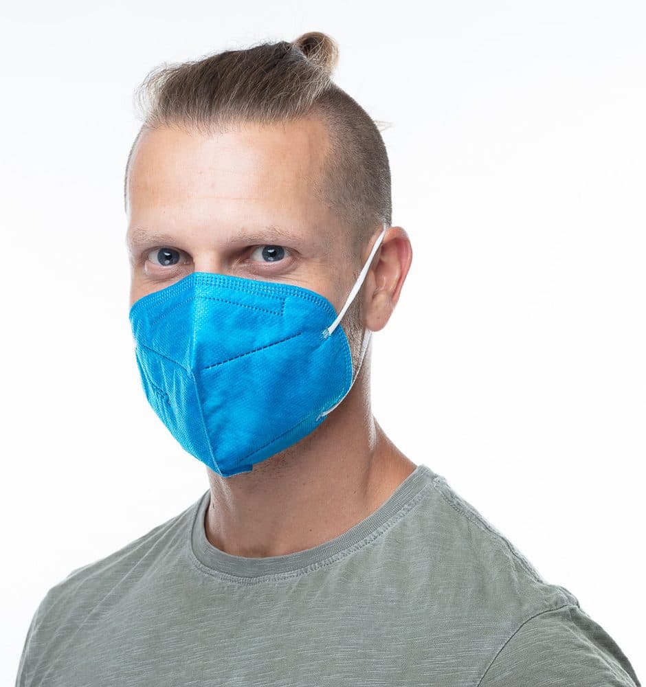Respirátor FFP2 GOOD MASK GM2 - světle modrý - náhled 4
