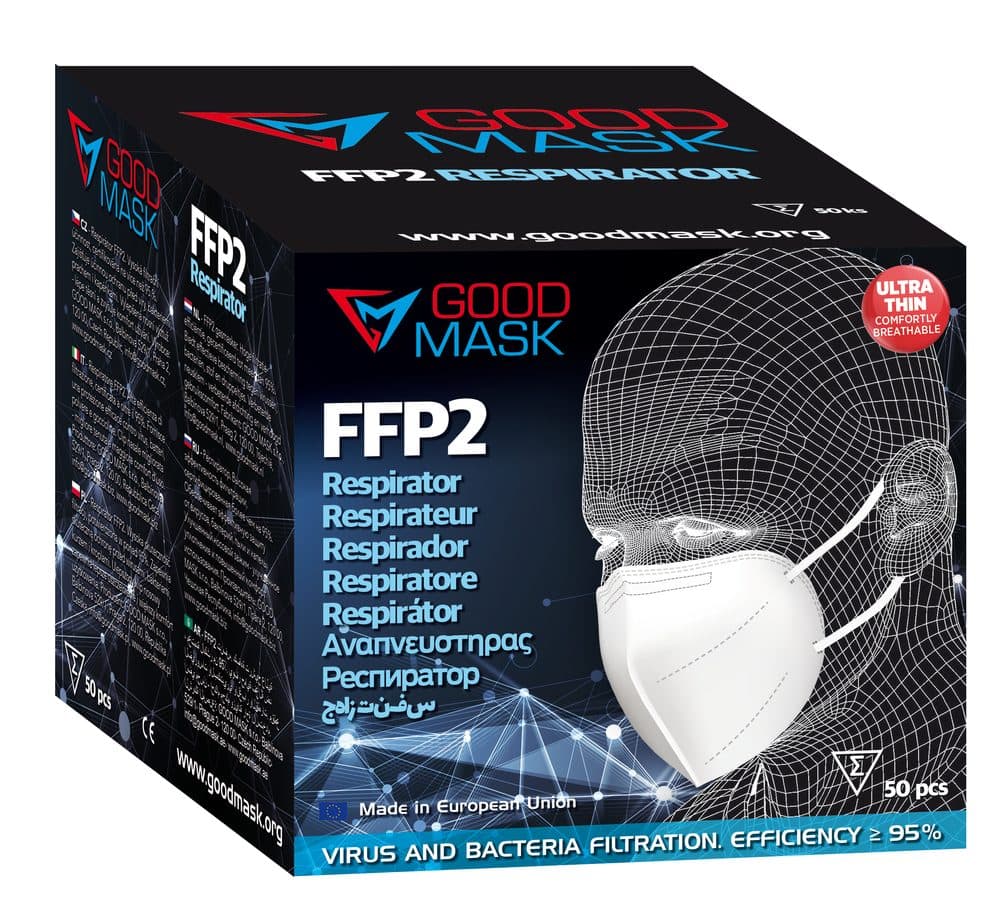 Respirátor GOOD MASK FFP2 (10 ks) - náhled 3
