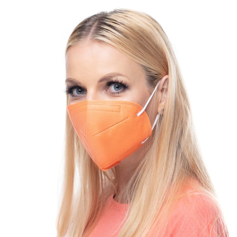 Respirátor FFP2 GOOD MASK GM2 oranžový - náhled 3