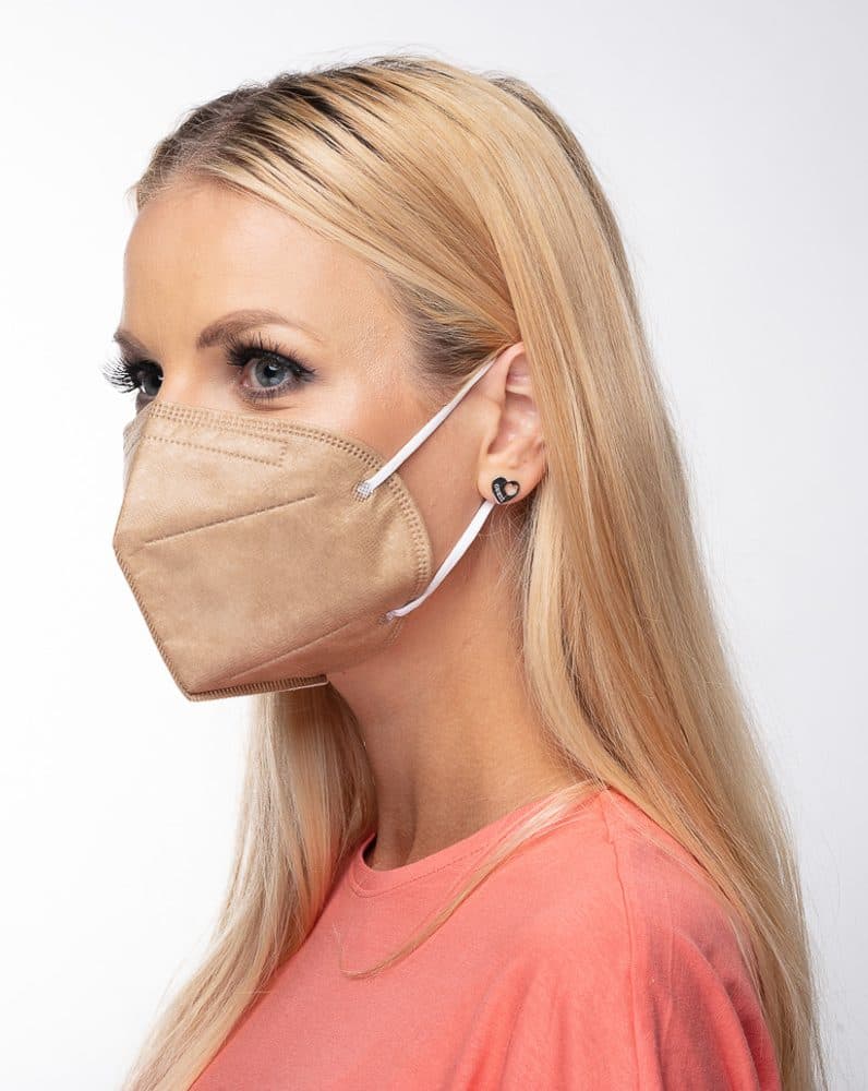 Respirátor FFP2 GOOD MASK GM2 béžový - náhled 5