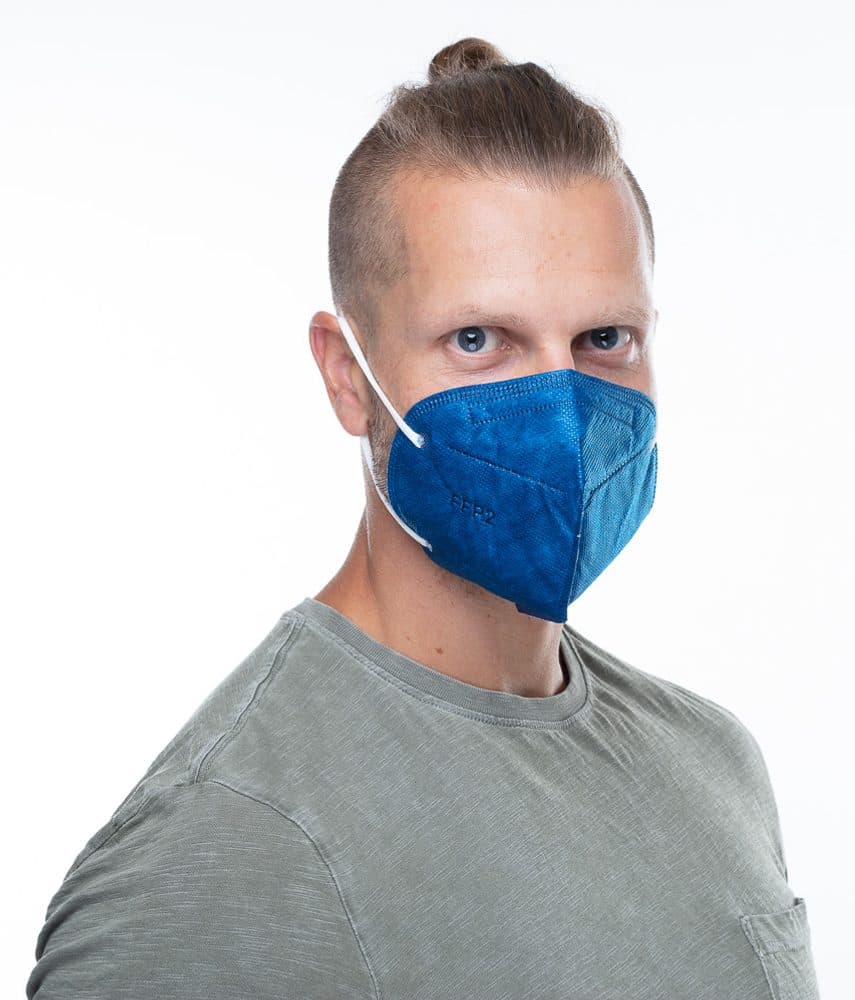 Respirátor FFP2 GOOD MASK GM2 tmavě modrý - náhled 4