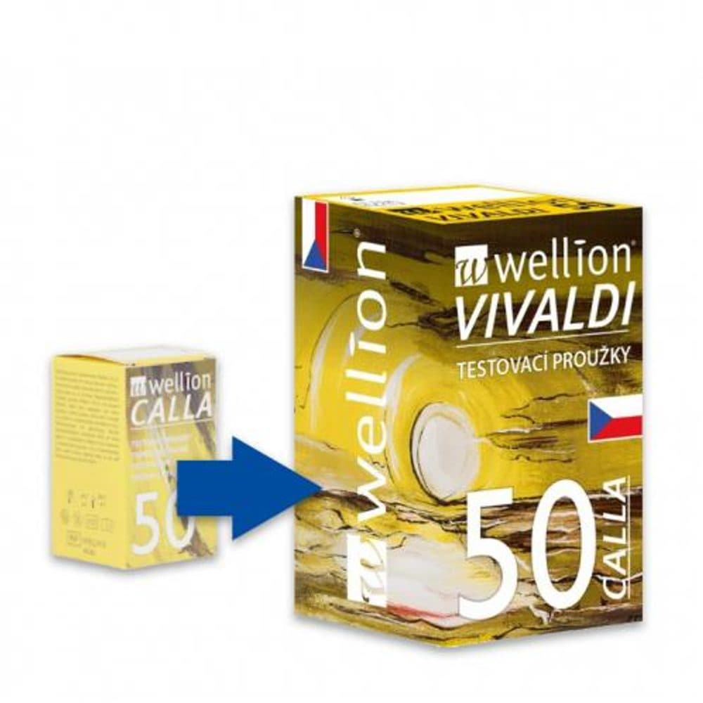 Testovací proužky Wellion CALLA 50 ks (Vivaldi) - náhled 3