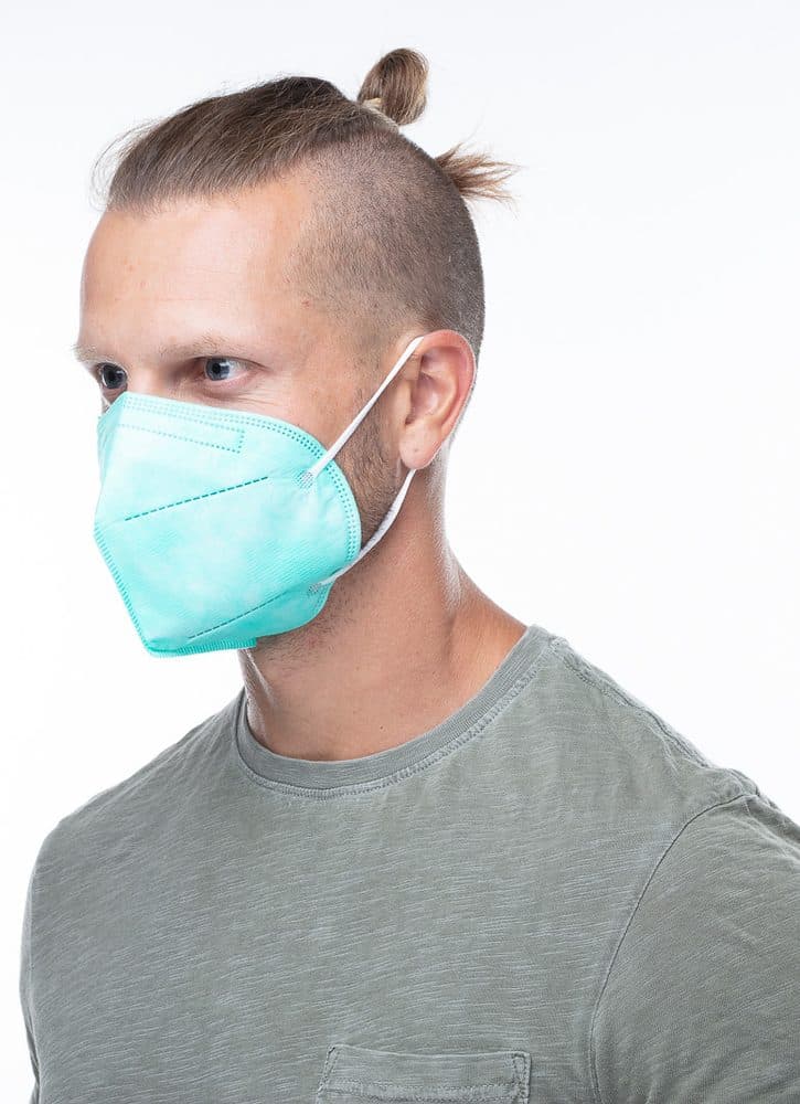Respirátor FFP2 GOOD MASK GM2 světle zelený (medical green) - náhled 4