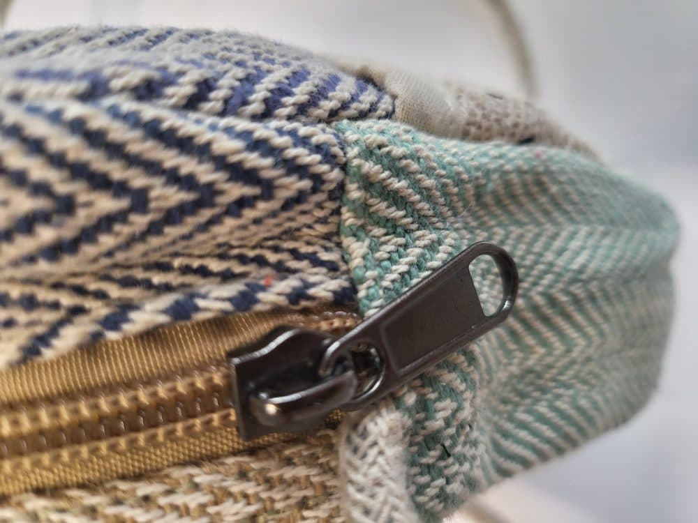 Konopná taška malá cross body - modrá - náhled 5