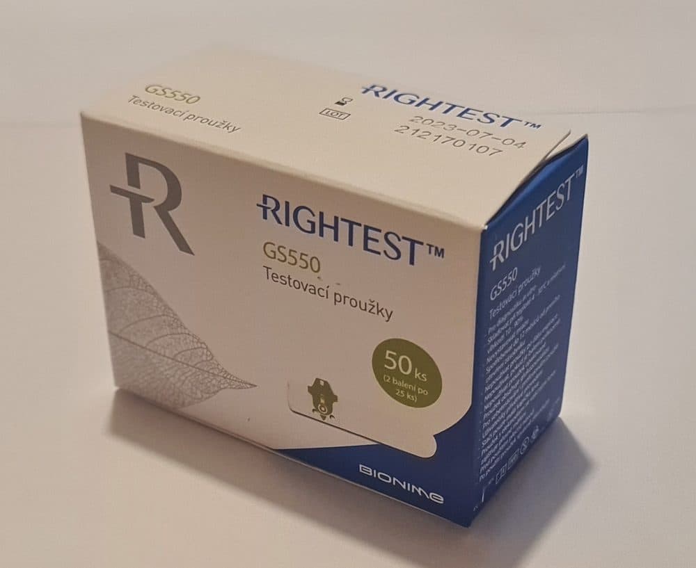 Testovací proužky Rightest GS550 (ke glukometrům mylife Pura/ mylife Pura X) - náhled 5