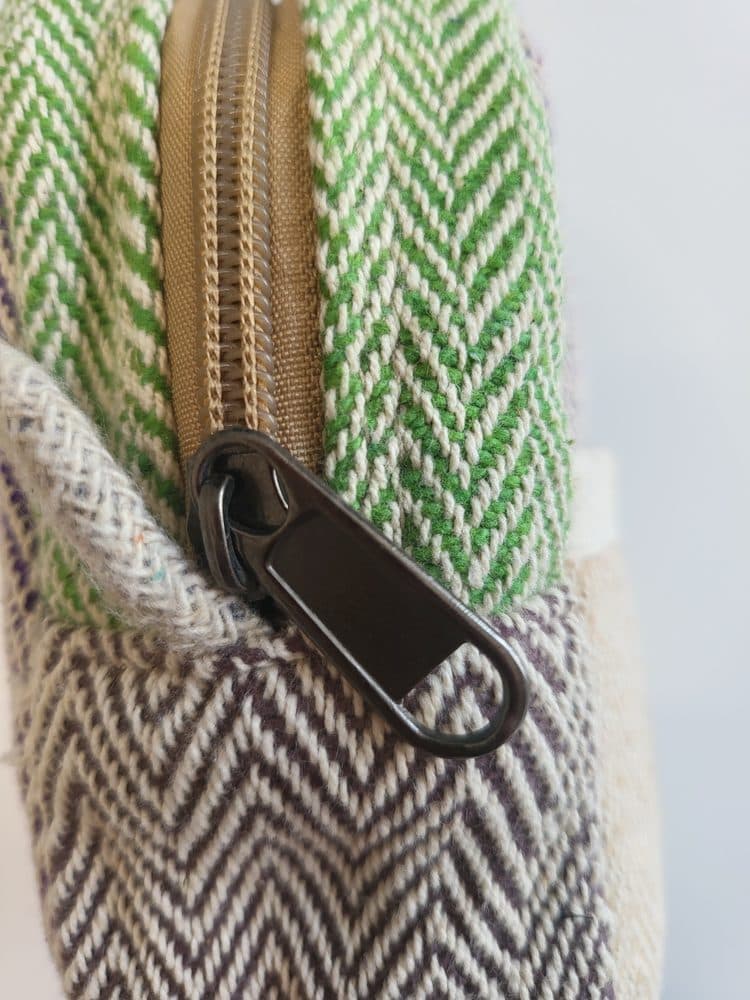 Konopná taška malá cross body - fialová - náhled 3