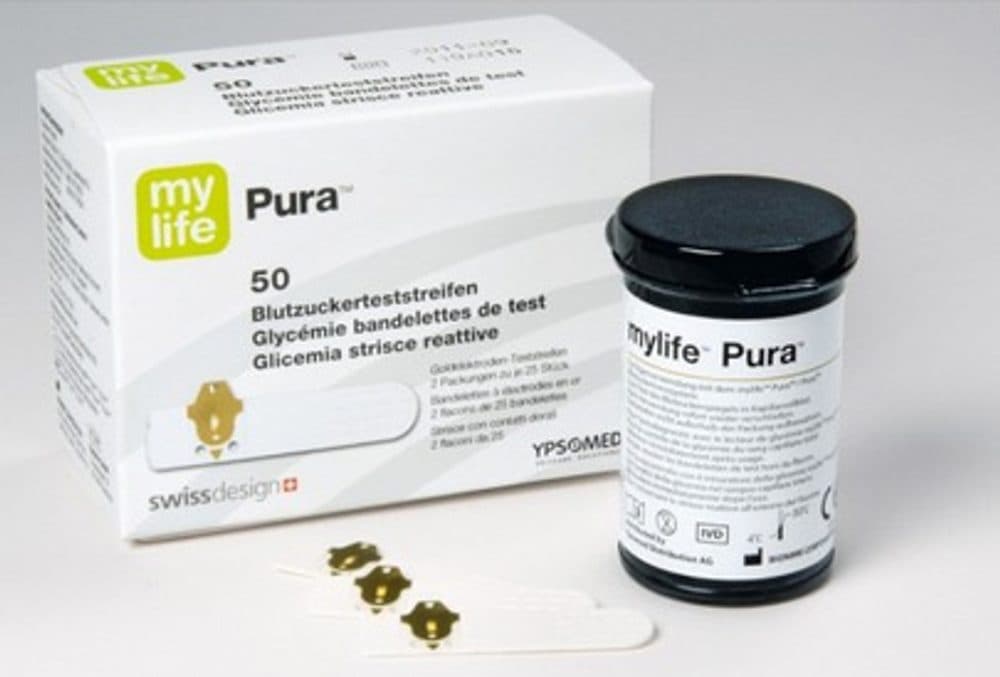 Testovací proužky Rightest GS550 (ke glukometrům mylife Pura/ mylife Pura X) - náhled 2