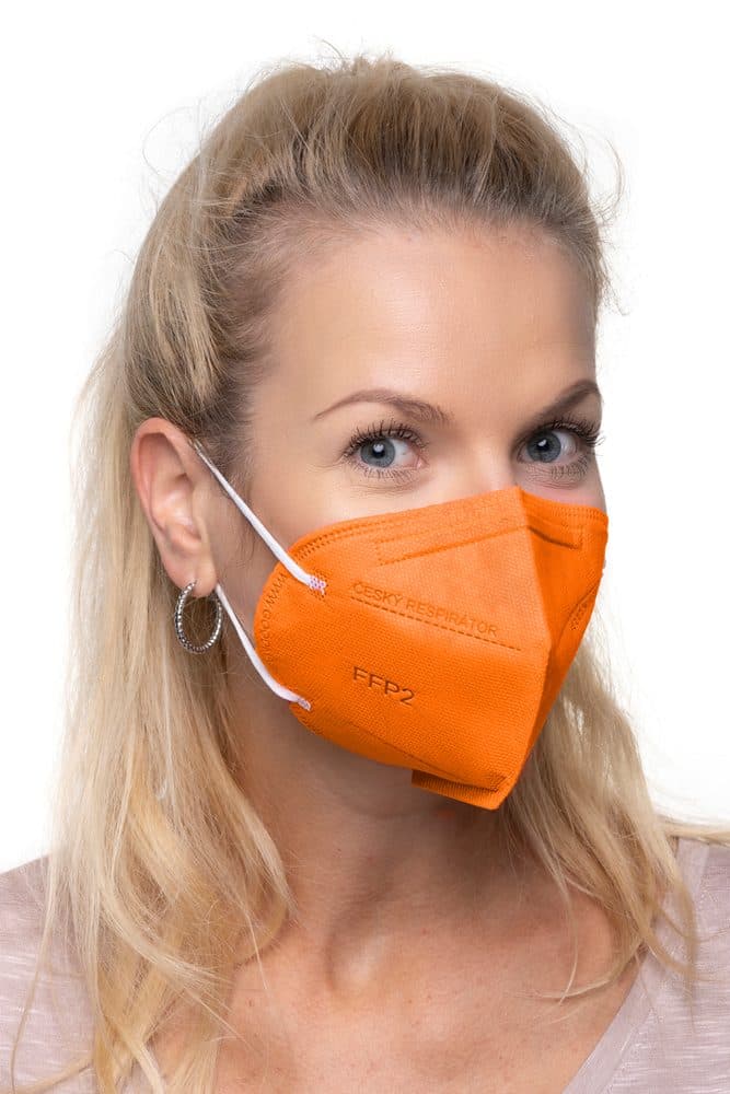 Respirátor FFP2 GOOD MASK GM2 oranžový - náhled 2