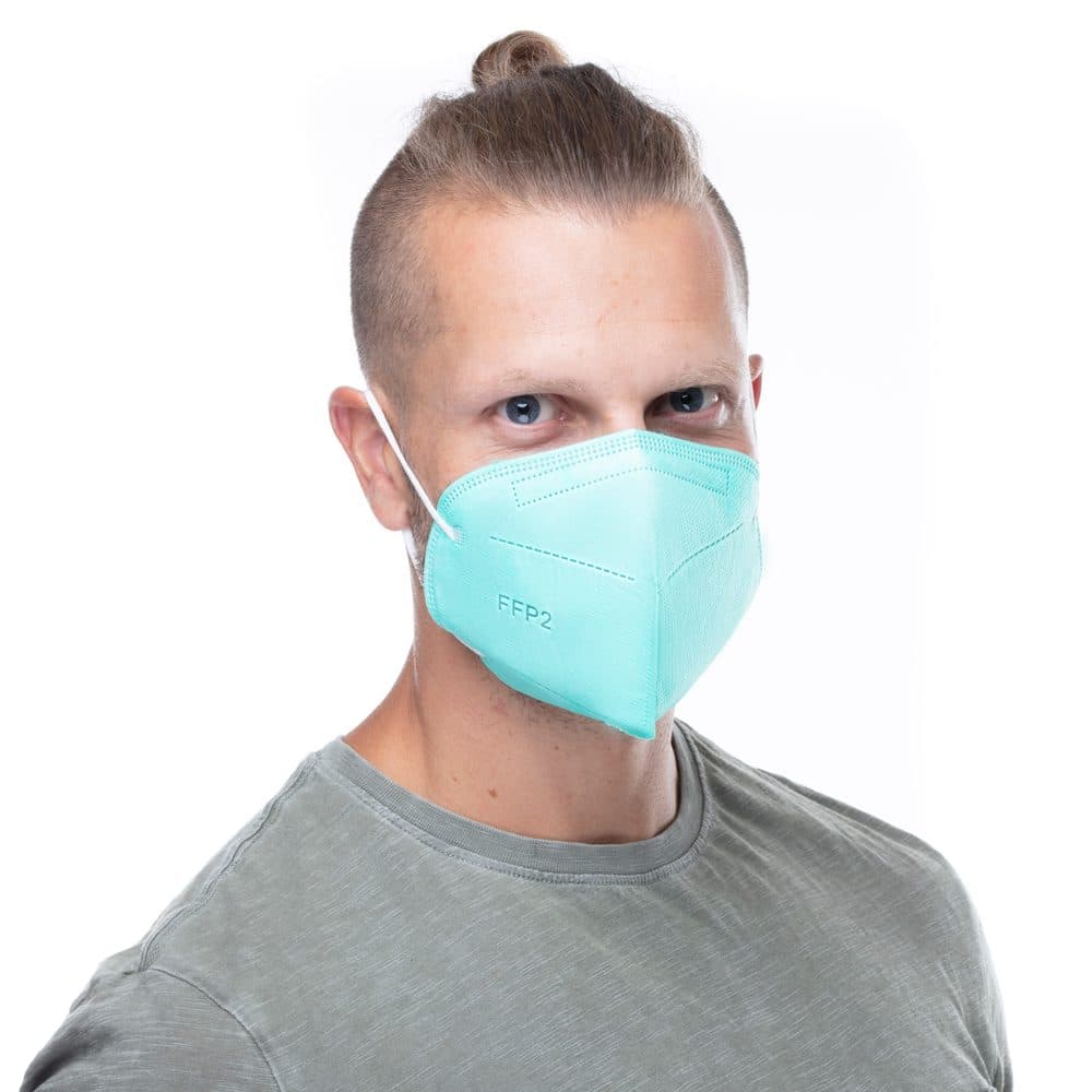 Respirátor FFP2 GOOD MASK GM2 světle zelený (medical green) - náhled 2