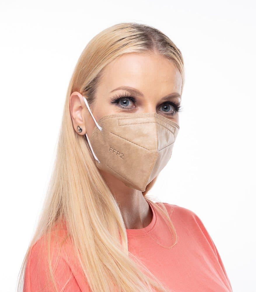 Respirátor FFP2 GOOD MASK GM2 béžový - náhled 4