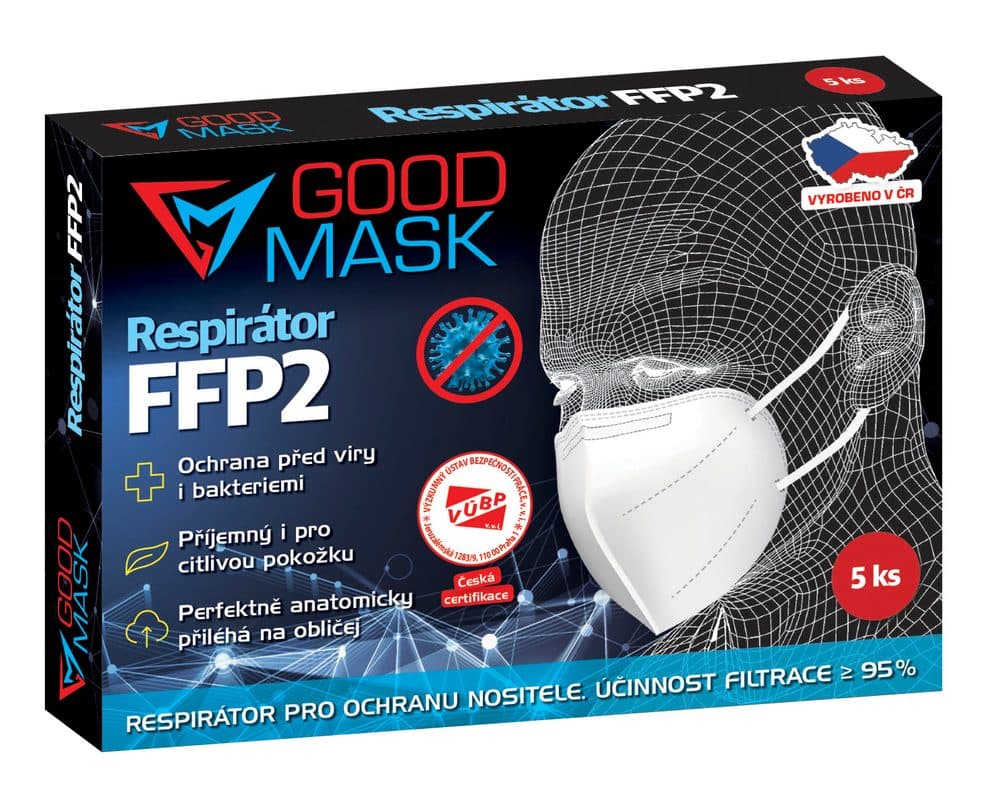 Respirátor GOOD MASK FFP2 (10 ks) - náhled 2