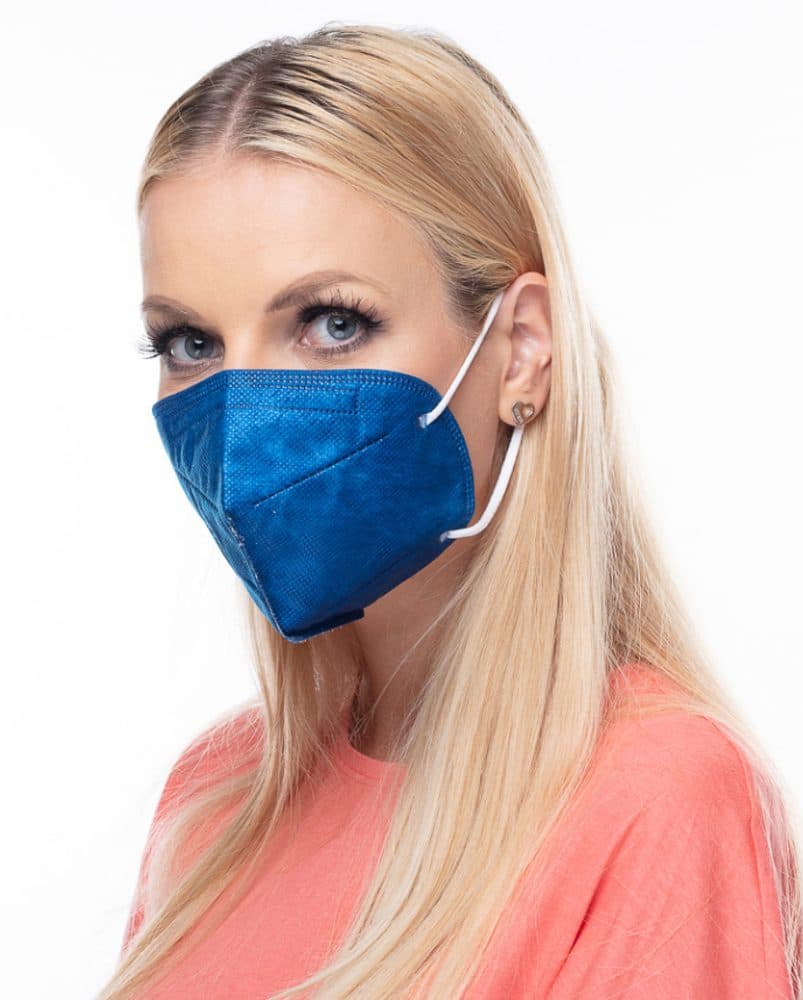 Respirátor FFP2 GOOD MASK GM2 tmavě modrý - náhled 3