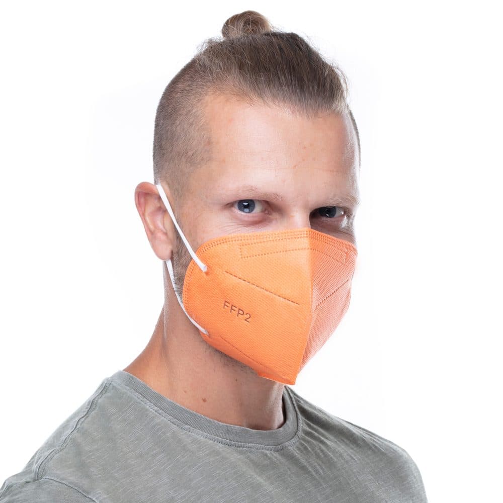 Respirátor FFP2 GOOD MASK GM2 oranžový - náhled 4